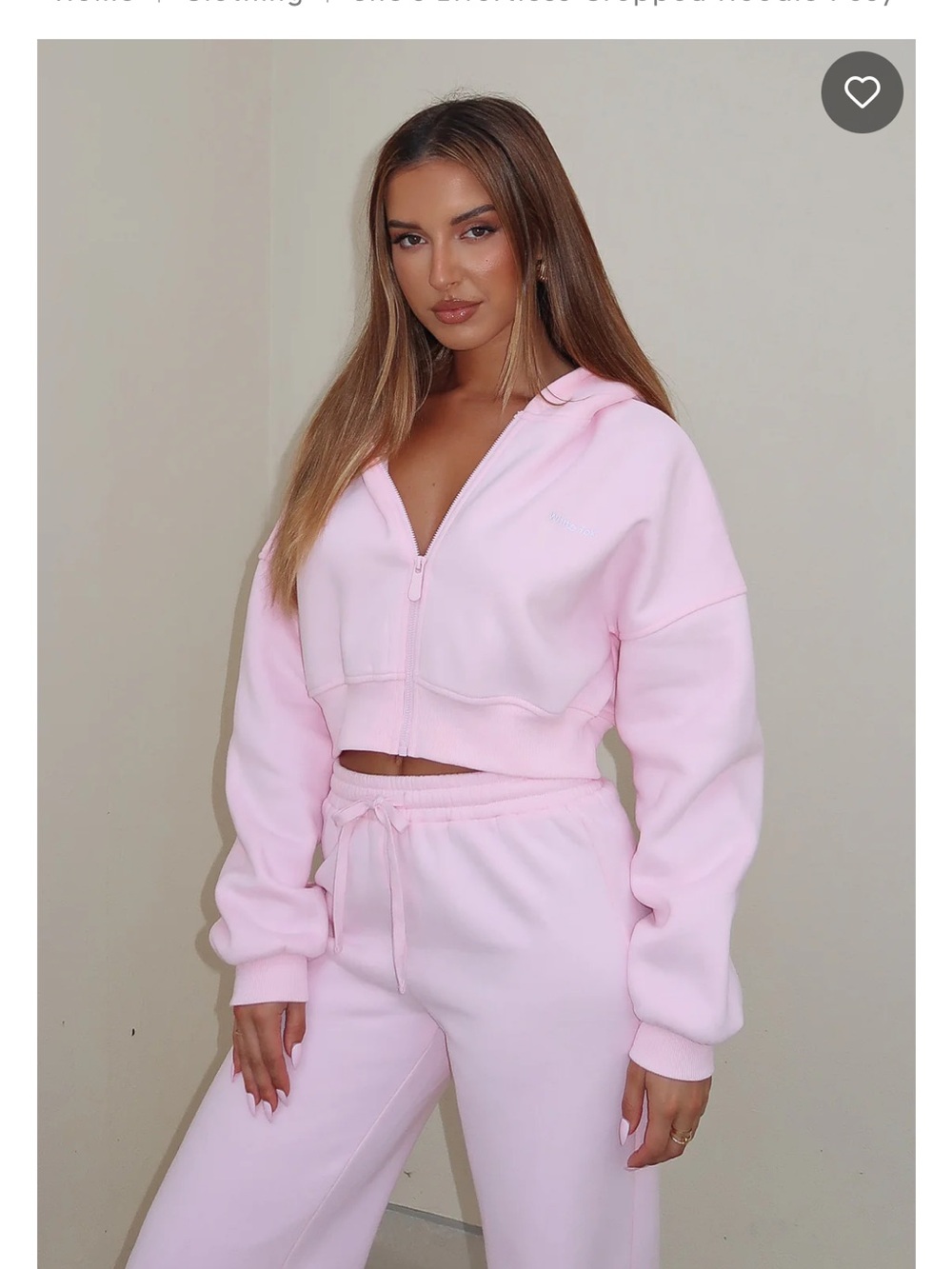 NWT! Whitefox She’s Effortless Cropped Hoodie Posy. Size Small/Medium.